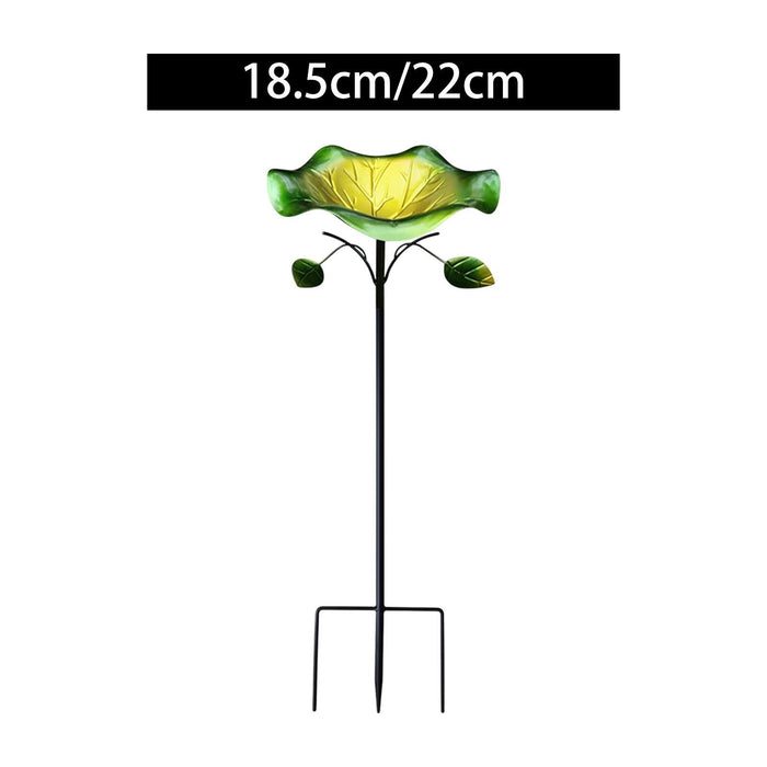 Crofta Metal Bird Bath Bird Lovers Present Bird Feeder for Courtyard Outdoors Patio 18.5cmx86cm