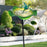 Crofta Metal Bird Bath Bird Lovers Present Bird Feeder for Courtyard Outdoors Patio 18.5cmx86cm