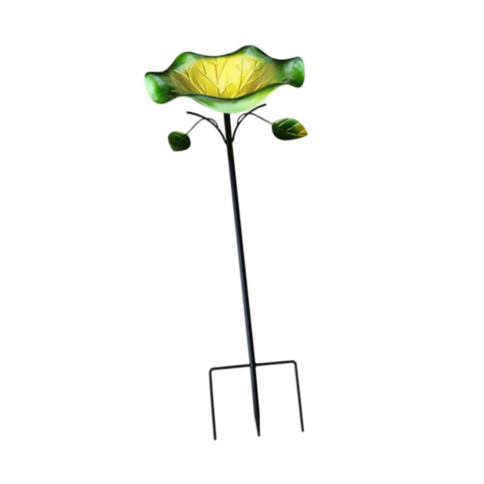 Crofta Metal Bird Bath Bird Lovers Present Bird Feeder for Courtyard Outdoors Patio 22cmx86cm