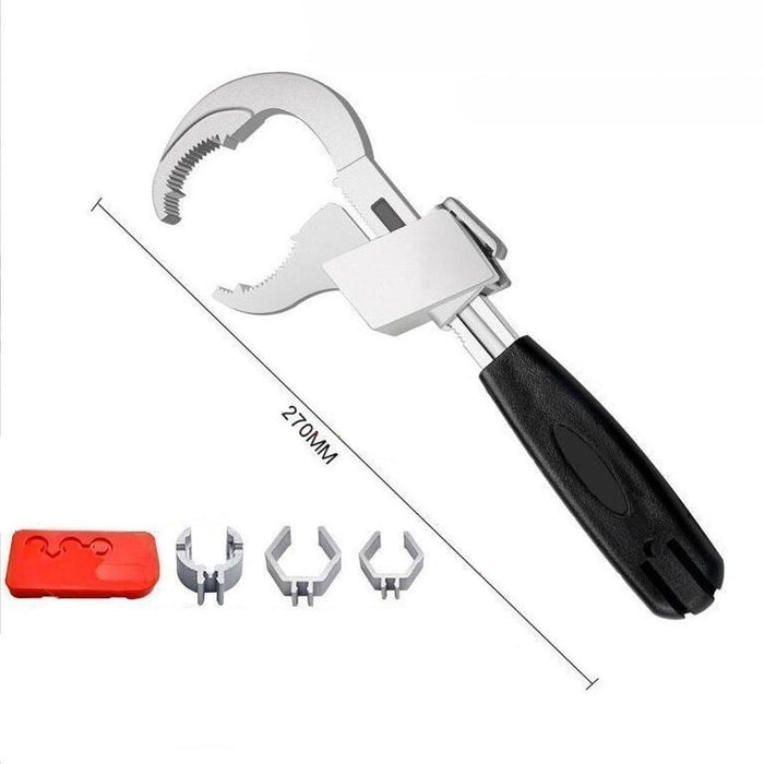 Crofta Multifunctional Bathroom Wrench Tool for Auto Mechanic 3.15 inch Max Opening