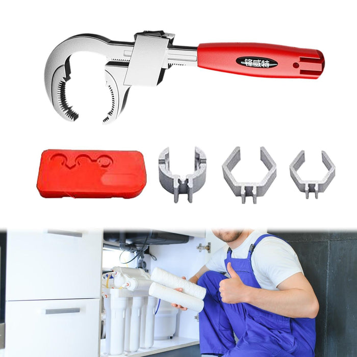 Crofta Multifunctional Bathroom Wrench Tool for Auto Mechanic 3.15 inch Max Opening