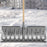 Crofta Manganese Steel Outdoor Snow Shovel Head Heavy Duty Multipurpose Replacement Without Wheel