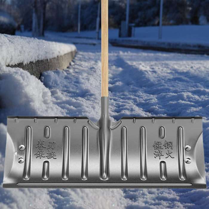 Crofta Manganese Steel Outdoor Snow Shovel Head Heavy Duty Multipurpose Replacement Without Wheel