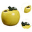 Crofta Fruit Shaped Ceramic Flower Vase Office Fireplace Organizer Propagation Vase Green apple