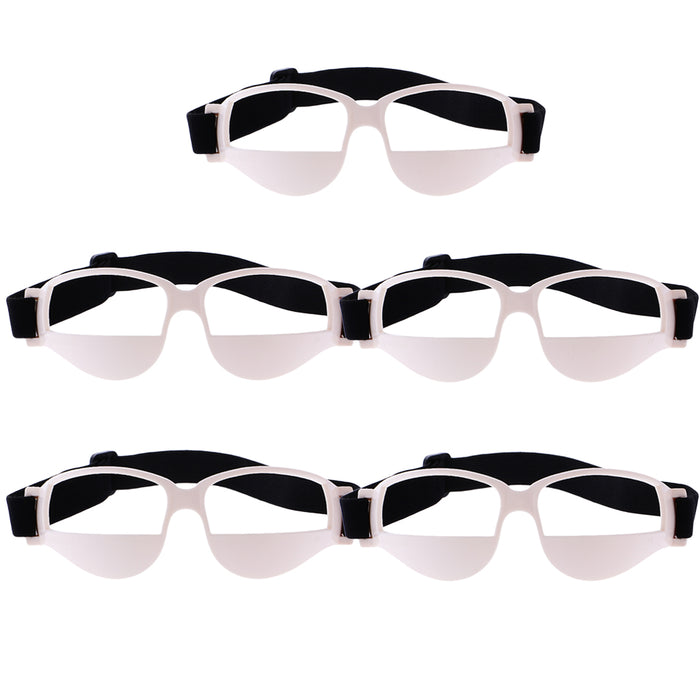 Crofta 10-Piece Anti Down Basketball Glasses Sports Eyewear Training Supplies White