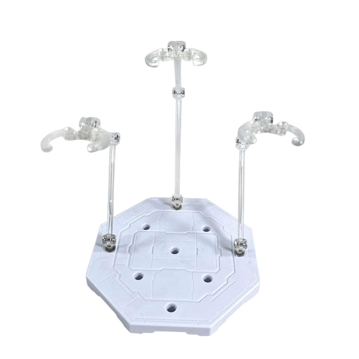 Crofta Action Figure Display Holder Doll Model Bracket ABS Sturdy for 1/144 Model White