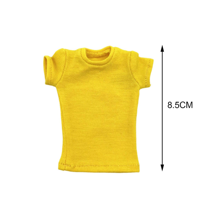 Crofta Fashion 1:6 Miniature T Shirt Doll Clothes for 12in Female Figures Body Accs