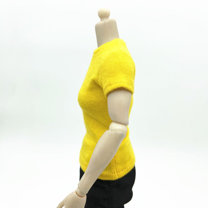 Crofta Fashion 1:6 Miniature T Shirt Doll Clothes for 12in Female Figures Body Accs