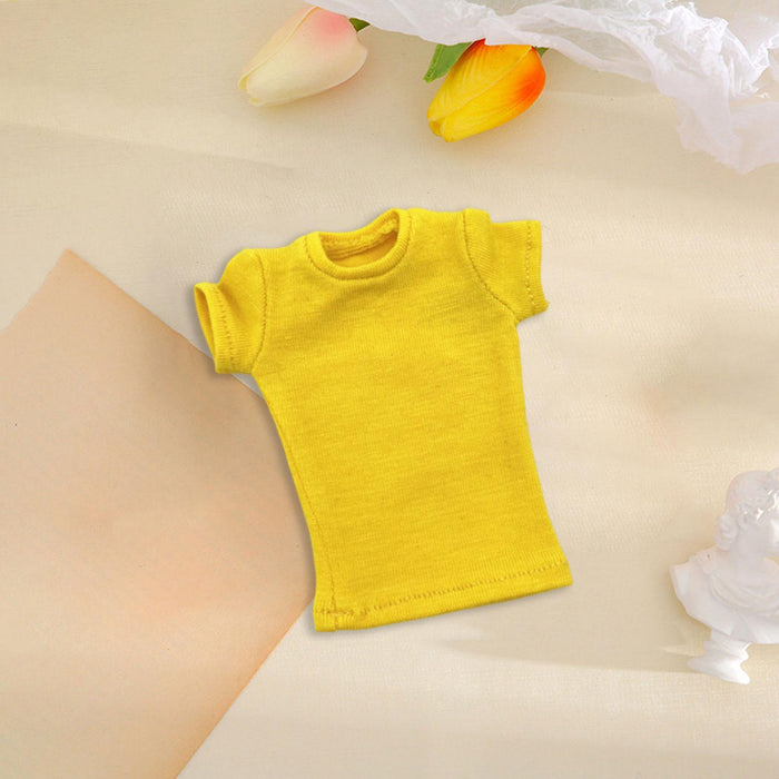 Crofta Fashion 1:6 Miniature T Shirt Doll Clothes for 12in Female Figures Body Accs