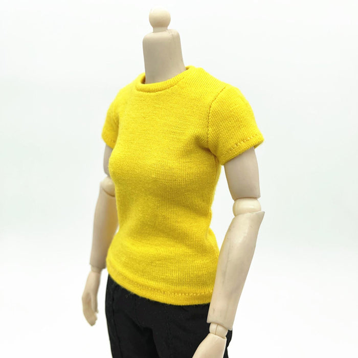 Crofta Fashion 1:6 Miniature T Shirt Doll Clothes for 12in Female Figures Body Accs