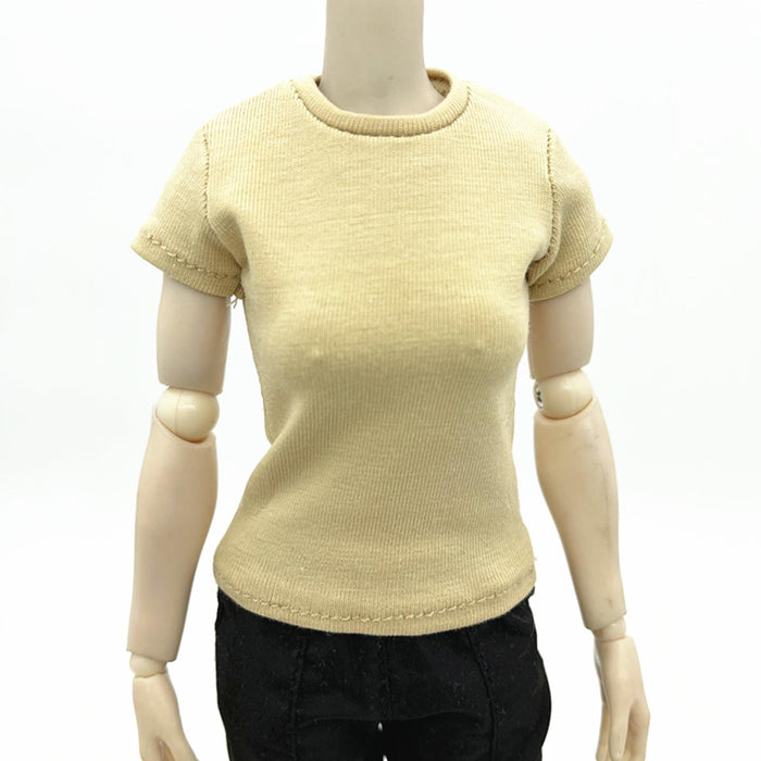 Crofta Fashion 1:6 Miniature T Shirt Doll Clothes for 12in Female Figures Body Accs