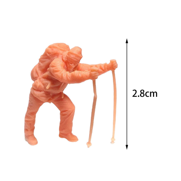 Crofta 1/64 Scale Unpainted People Figures Miniature for DIY Miniature Scenes Decor Style A