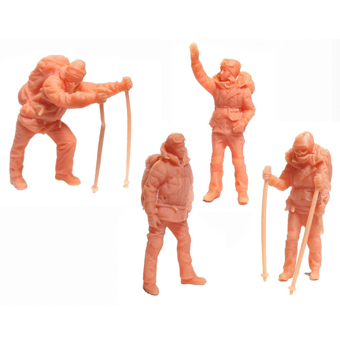 Crofta 1/64 Scale Unpainted People Figures Miniature for DIY Miniature Scenes Decor Style A