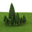 Crofta 62 Pieces Simulation Miniature Tree for Diorama Layout DIY Scenery Landscape Pines and Poplar