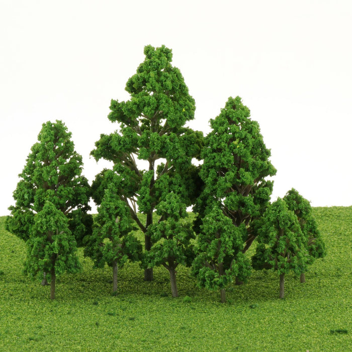 Crofta 62 Pieces Simulation Miniature Tree for Diorama Layout DIY Scenery Landscape Pines and Poplar