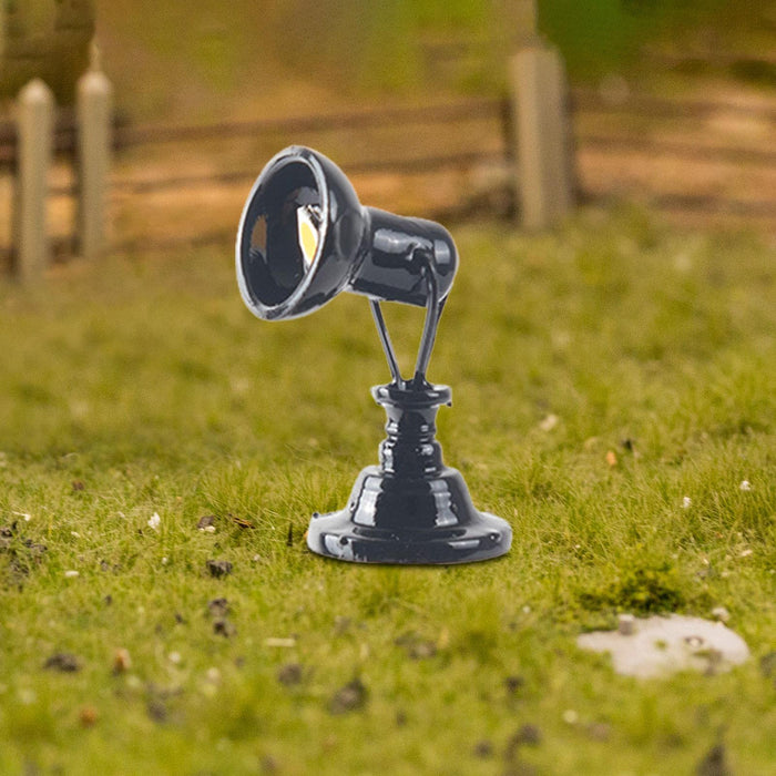 Crofta Sand Table Lamp Ornament 1/87 Scale Diorama Model Landscape Lamppost Layout Black