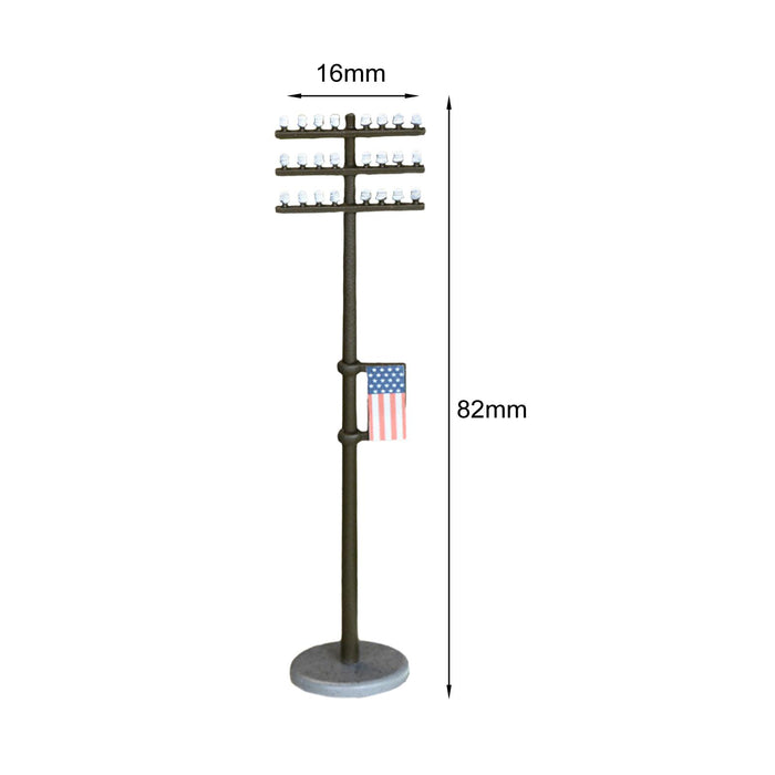 Crofta 1:100 Scale Simulation Telephone Pole for Architecture Model Micro Landscape Style C