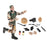 Crofta 12" Action Figures Playset Teens 1:6 Scale Model Soldiers Action Figure Green A