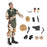 Crofta 12" Action Figures Playset Teens 1:6 Scale Model Soldiers Action Figure Green A