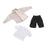 Crofta 1/12 Scale Shirt T Shirt Pants Set for 6 inch Doll Model Male Action Figures Light Gray