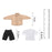 Crofta 1/12 Scale Shirt T Shirt Pants Set for 6 inch Doll Model Male Action Figures Khaki