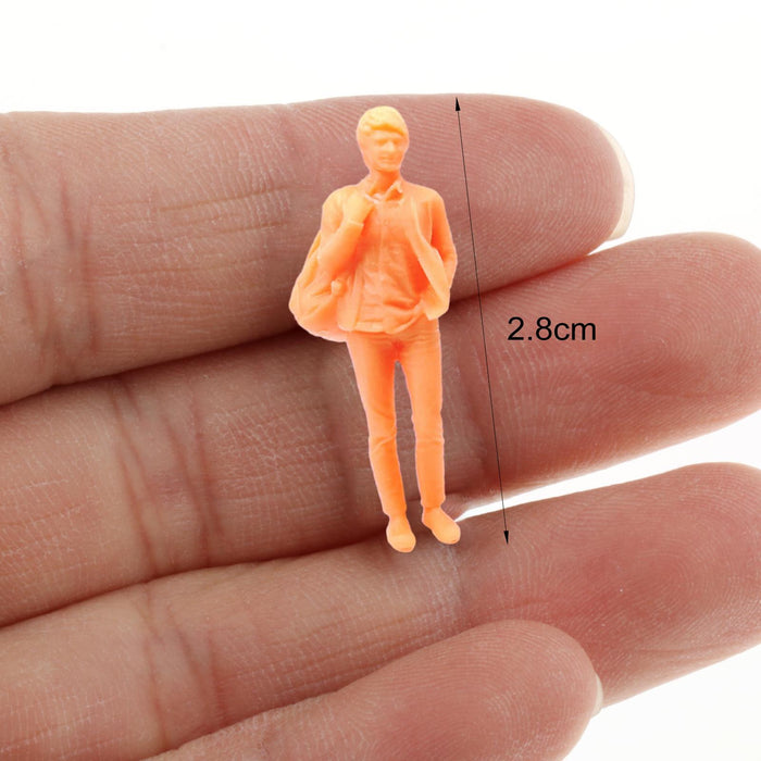 Crofta 1/64 Scale Model People Resin Diorama Figures for Building Decoration Layout A