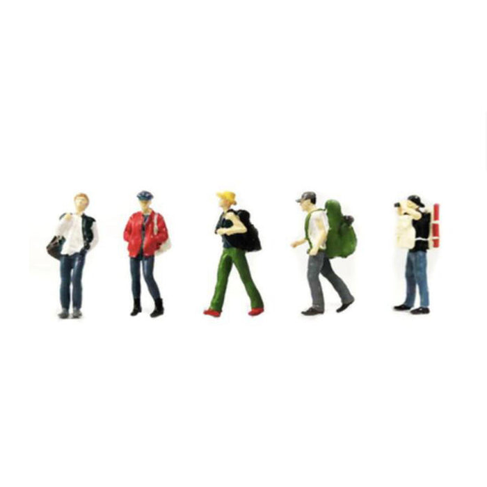 Crofta 1/64 Scale Model People Resin Diorama Figures for Building Decoration Layout A