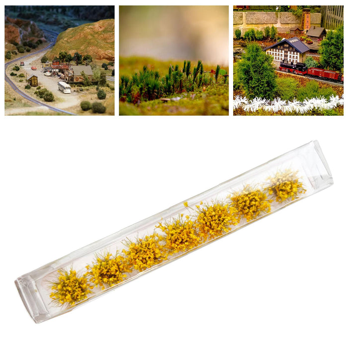 Crofta 7x 1:35 1:48 1:72 1:87 Miniature Grass for Landscape Layout Railroad Scenery Orange