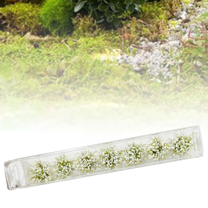 Crofta 7x 1:35 1:48 1:72 1:87 Miniature Grass for Landscape Layout Railroad Scenery White