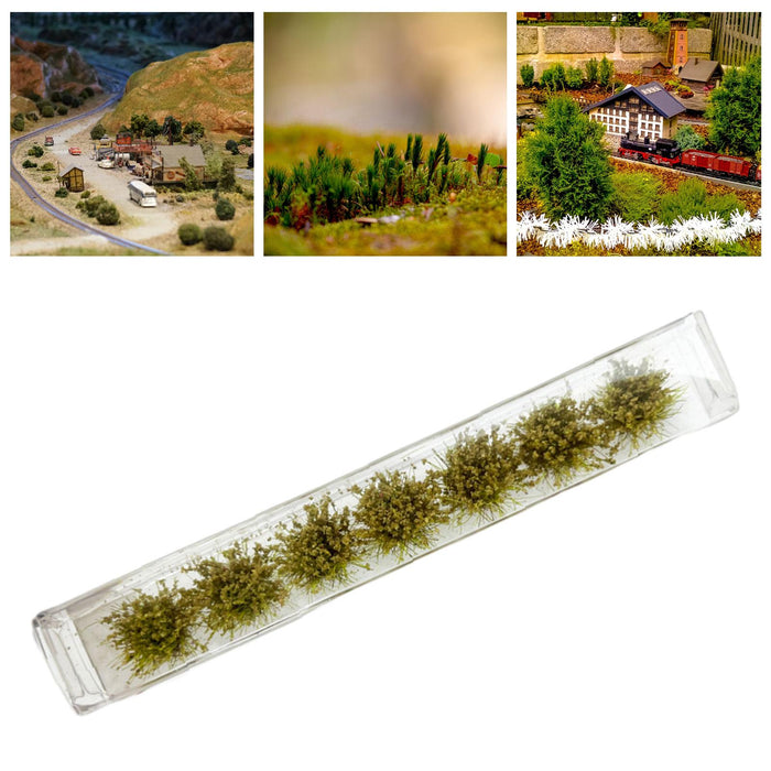 Crofta 7x 1:35 1:48 1:72 1:87 Miniature Grass for Landscape Layout Railroad Scenery Green