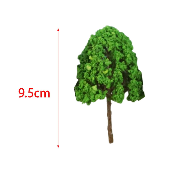 Crofta 50x Model Trees Accessories Miniature Trees for Landscape Railway DIY Crafts green