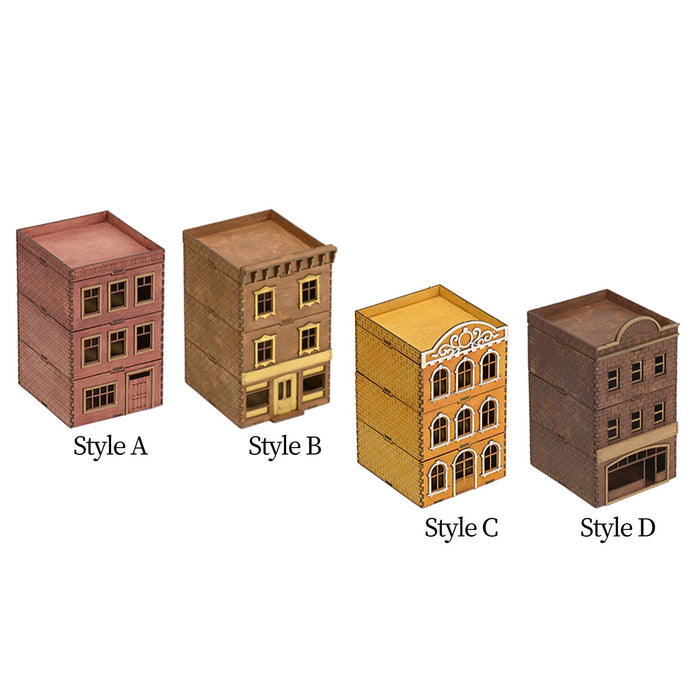 Crofta 1/72 Wooden Architecture 3D Puzzle Unique Buildings DIY Kits for Birthday Gift Style A