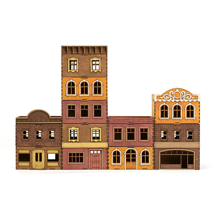 Crofta 1/72 Wooden Architecture 3D Puzzle Unique Buildings DIY Kits for Birthday Gift Style A