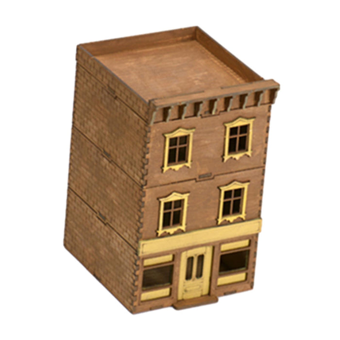 Crofta 1/72 Wooden Architecture 3D Puzzle Unique Buildings DIY Kits for Birthday Gift Style B