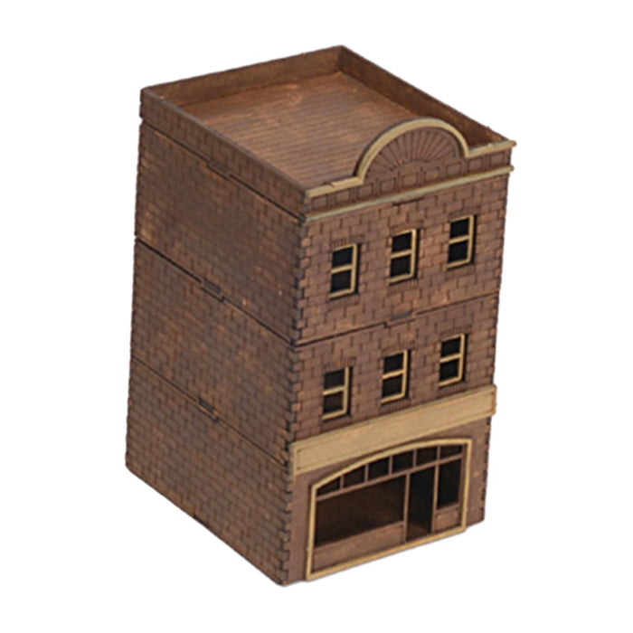 Crofta 1/72 Wooden Architecture 3D Puzzle Unique Buildings DIY Kits for Birthday Gift Style D