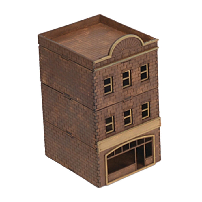 Crofta 1/72 Wooden Architecture 3D Puzzle Unique Buildings DIY Kits for Birthday Gift Style D