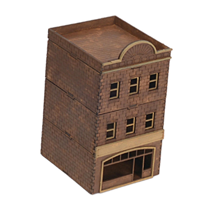 Crofta 1/72 Wooden Architecture 3D Puzzle Unique Buildings DIY Kits for Birthday Gift Style D