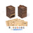 Crofta 1/72 Wooden Architecture 3D Puzzle Unique Buildings DIY Kits for Birthday Gift Style D