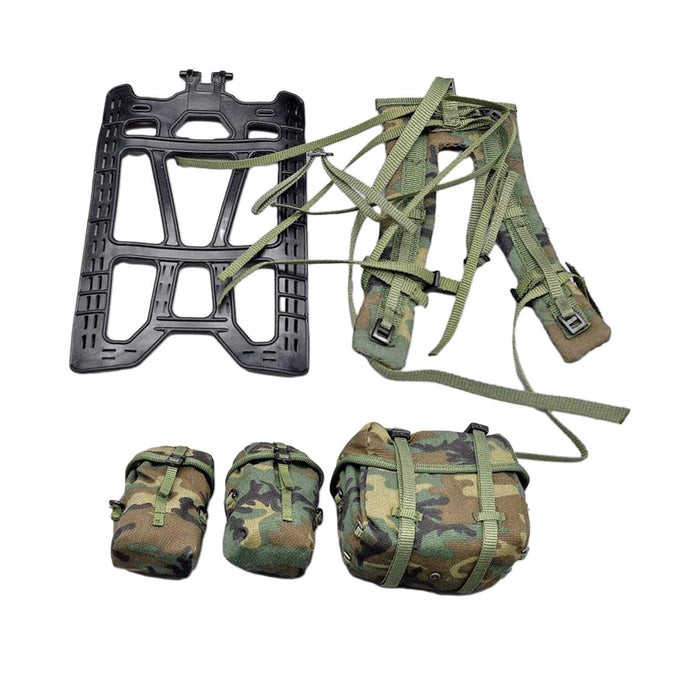 Crofta 1/6 Soldier Soldier Jungle Harness Carrying Bag for 12'' Male Action Figures full set