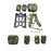 Crofta 1/6 Soldier Soldier Jungle Harness Carrying Bag for 12'' Male Action Figures full set