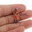 Crofta 3x Standing Firefighter Figure Model Resin Character Doll School Project Model 2cm orange