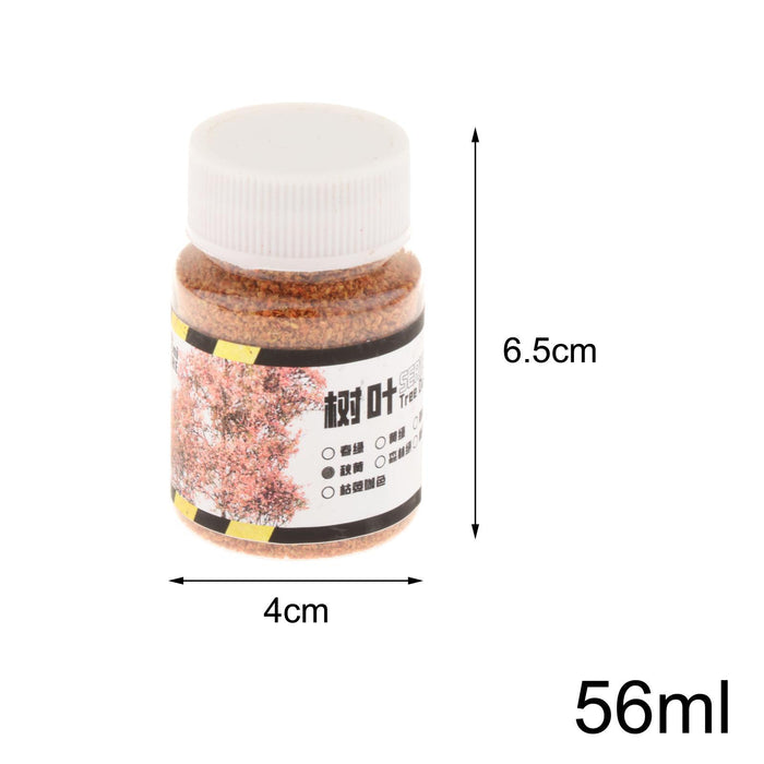 Crofta Realistic Miniature Leaves 56ml for Architecture Fairy Garden DIY Mini Model Yellow