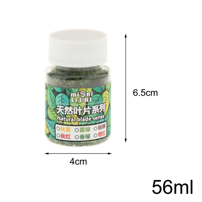 Crofta Model Scenery Leaf 56ml for Railway DIY Mini Model Artificial Grass Modeling Spring Green