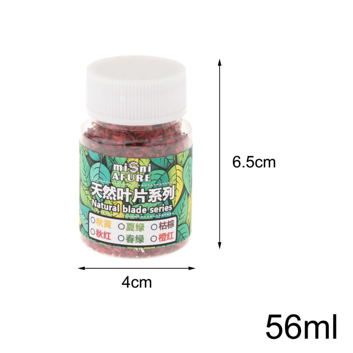 Crofta Model Scenery Leaf 56ml for Railway DIY Mini Model Artificial Grass Modeling Red