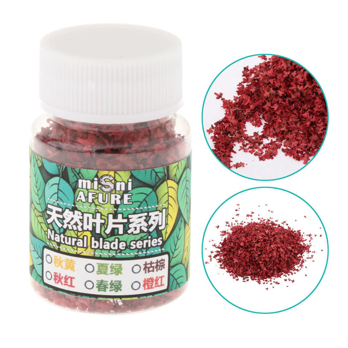 Crofta Model Scenery Leaf 56ml for Railway DIY Mini Model Artificial Grass Modeling Red