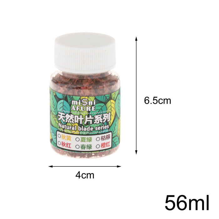 Crofta Model Scenery Leaf 56ml for Railway DIY Mini Model Artificial Grass Modeling Brown