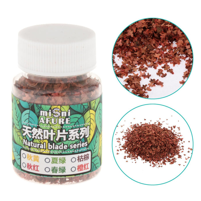 Crofta Model Scenery Leaf 56ml for Railway DIY Mini Model Artificial Grass Modeling Brown