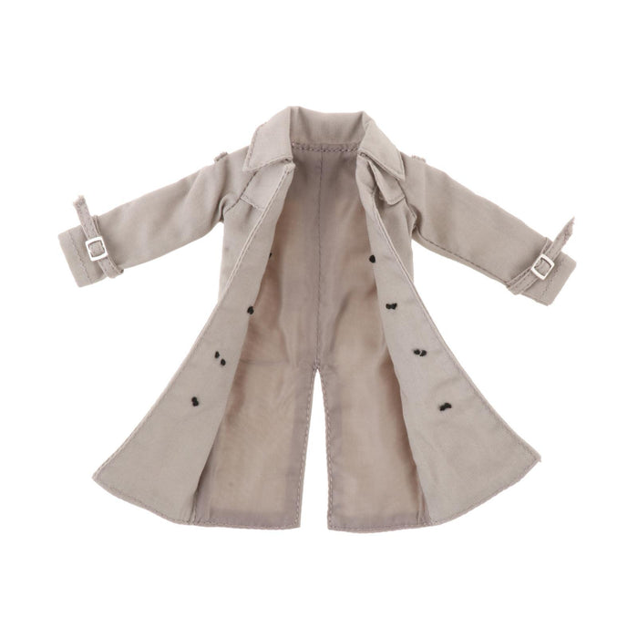 Crofta 1/12 Scale Trench Coat 1/12 Scale Figure Doll Clothes for 6inch Male Figures Gray