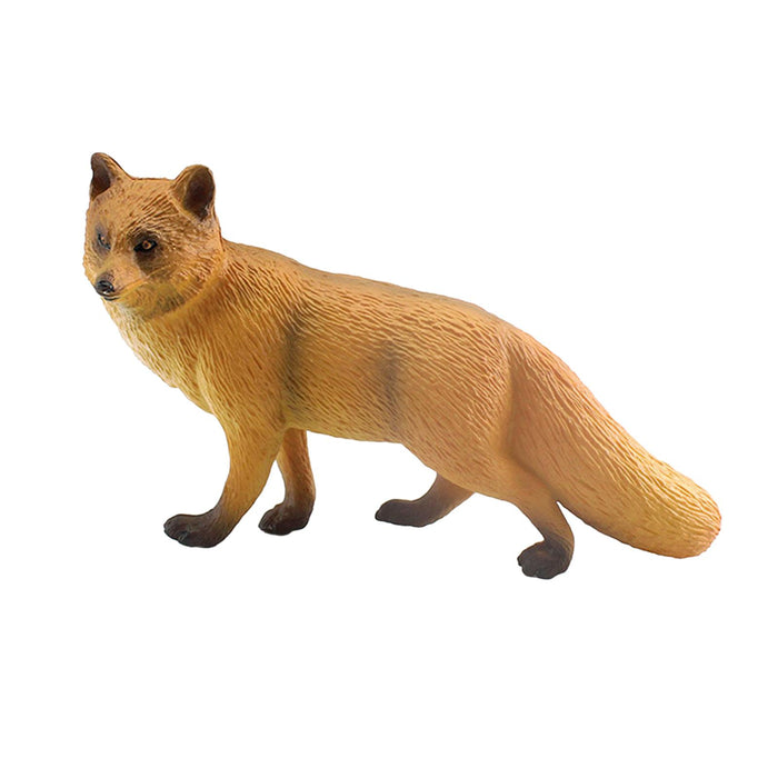 Crofta Animal Figure Lifelike Simulation Wild Animal Statue Birthday Study Presents Red Fox