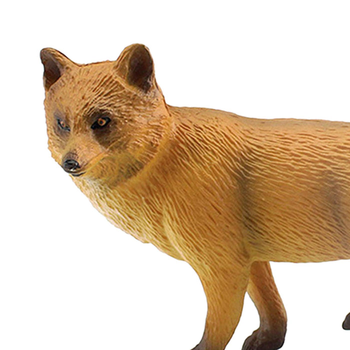 Crofta Animal Figure Lifelike Simulation Wild Animal Statue Birthday Study Presents Red Fox